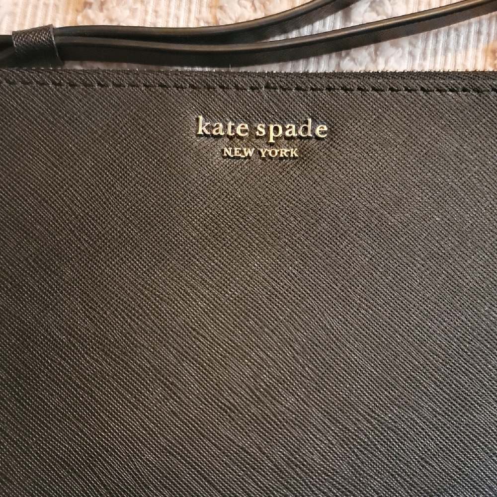 Kate Spade Black Leather Wristlet - Picture 3 of 9